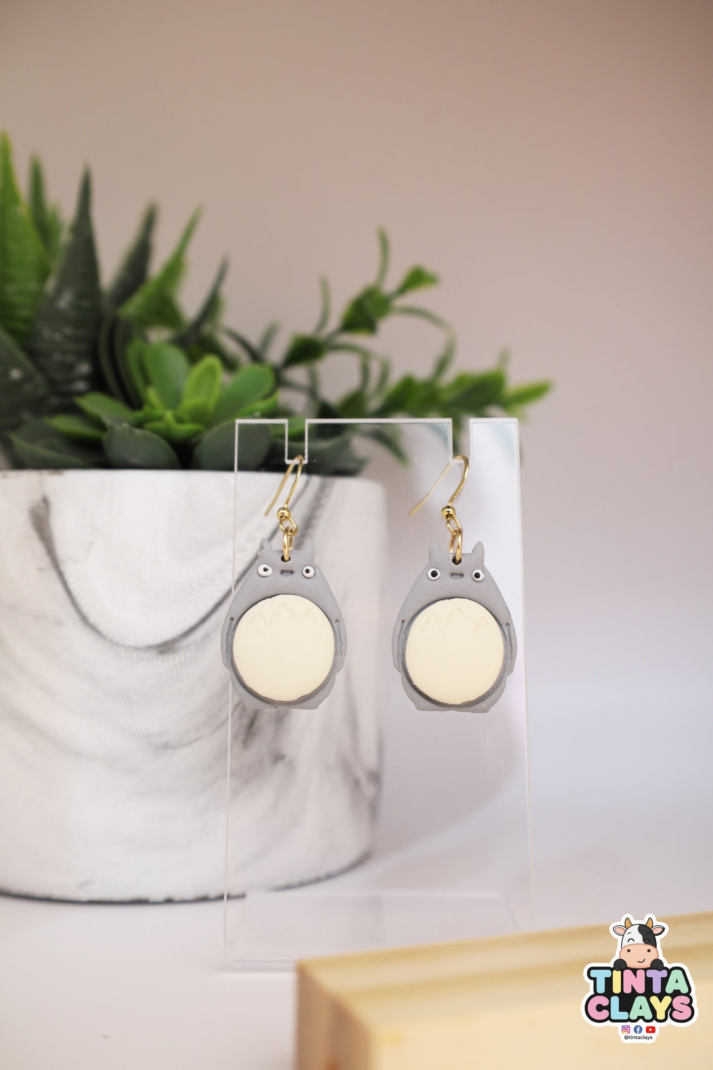 Totoro Ghibli Inspired | Handmade Forest Spirit Earrings