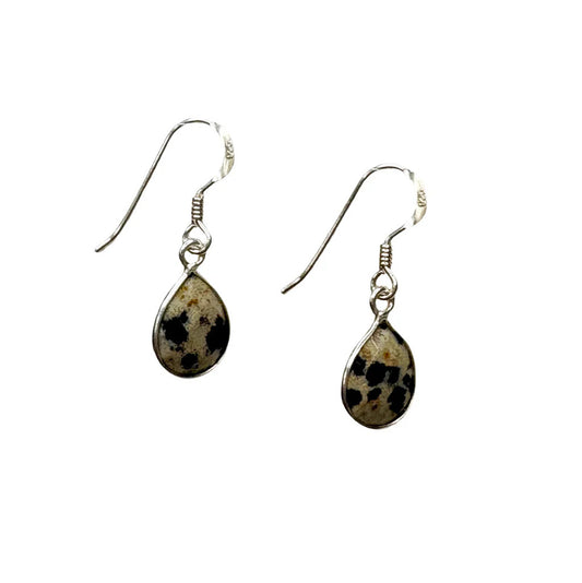 Dalmation Jasper Earrings