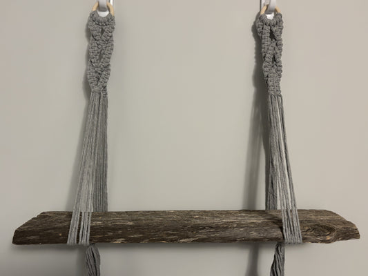 Macrame shelf