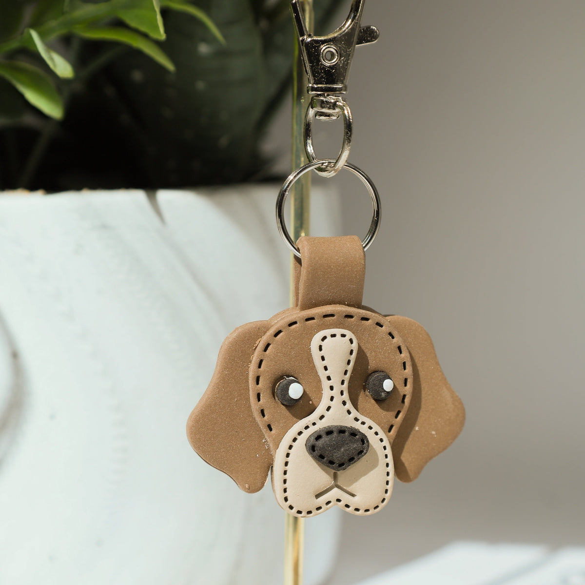 Dog 🐶 Pawsitively Adorable Polymer Clay Keychain
