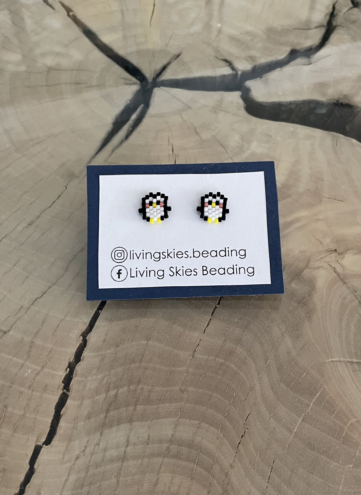 Beaded Penguin Earrings