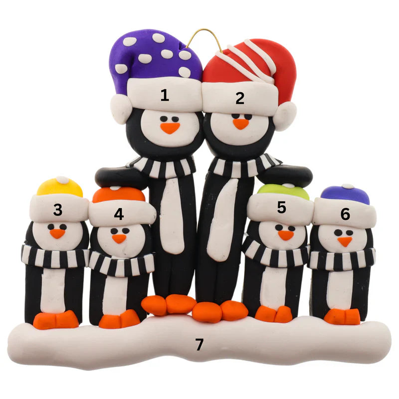 Penguin Family Ornaments