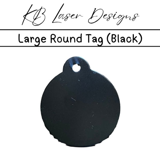 Personalized Large Round Aluminum Pet Tag