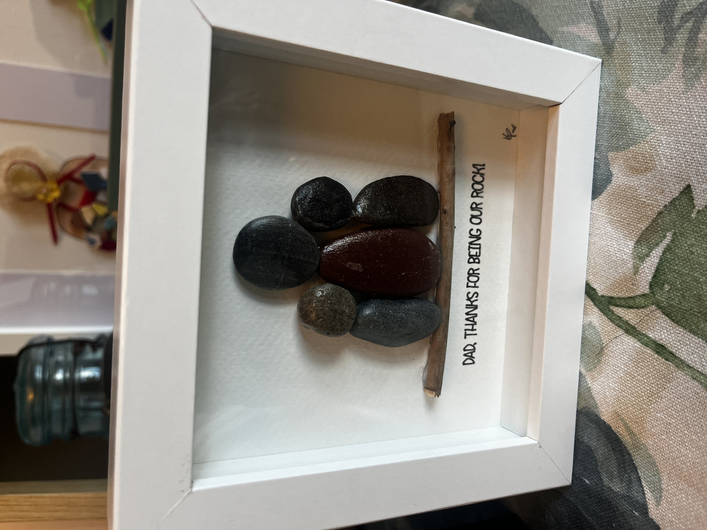 Picture- dad, thanks for being our rock