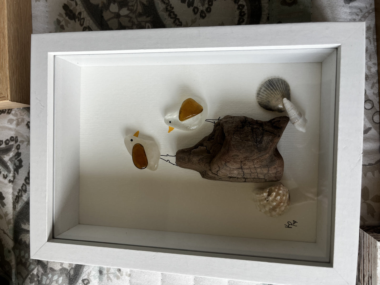 Sea Gulls framed art