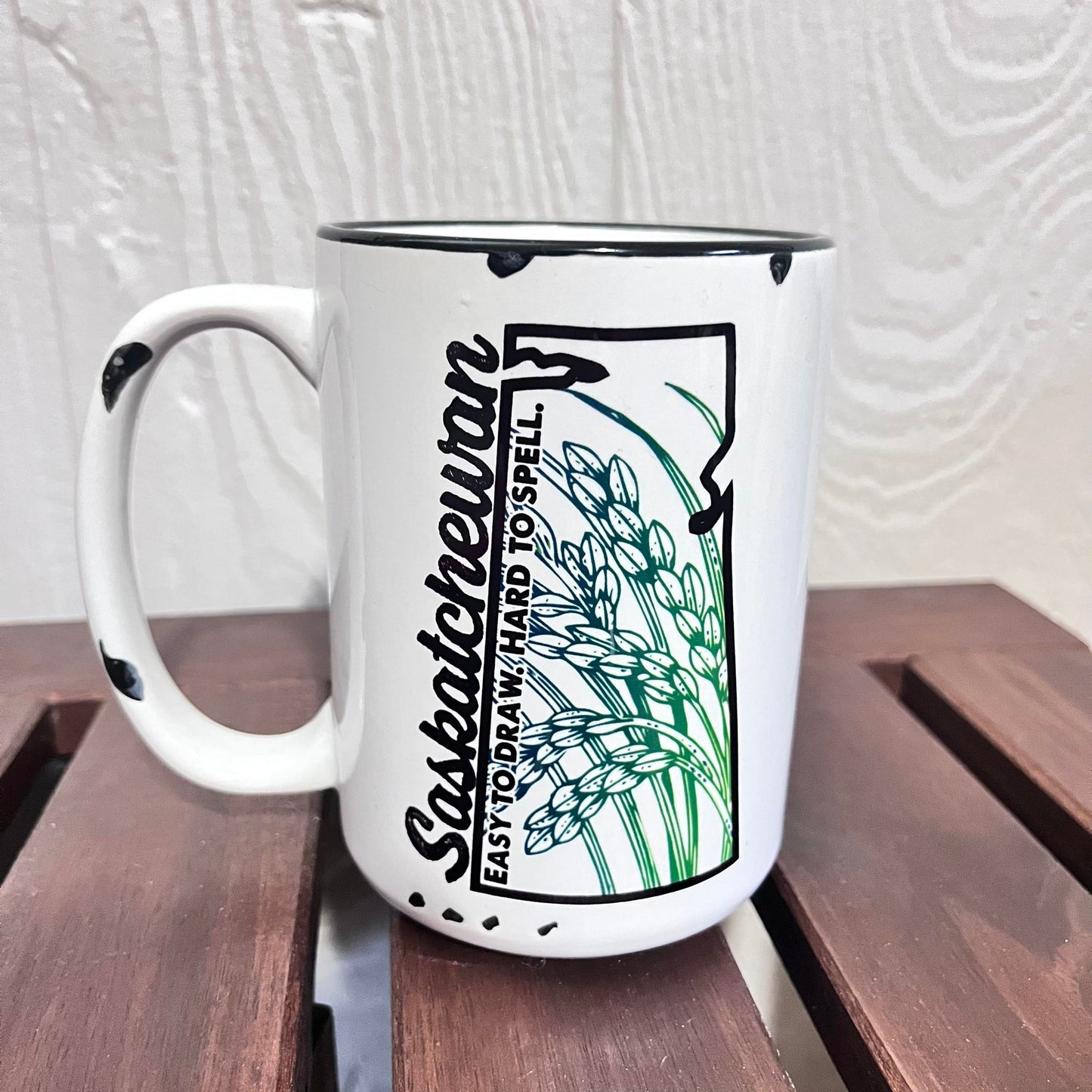 Saskatchewan Souvenir 15oz Farmhouse Mugs