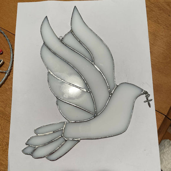 Stained glass dove 2