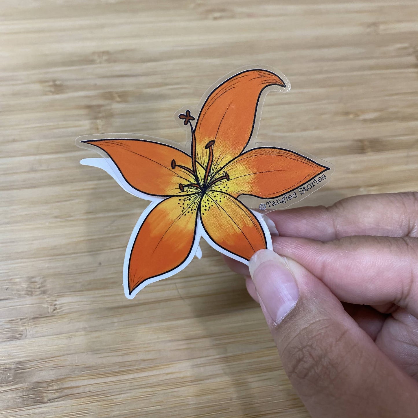 Prairie Lily Waterproof Sticker - HandmadeSask