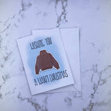 Warm Christmas- Sweater Stickard (Sticker +Greeting Card)