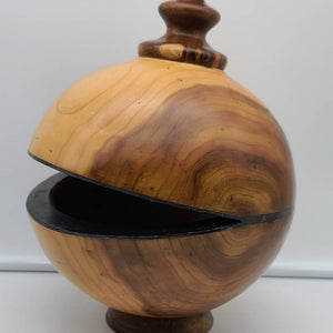 Apple wood "Pac Man" - HandmadeSask