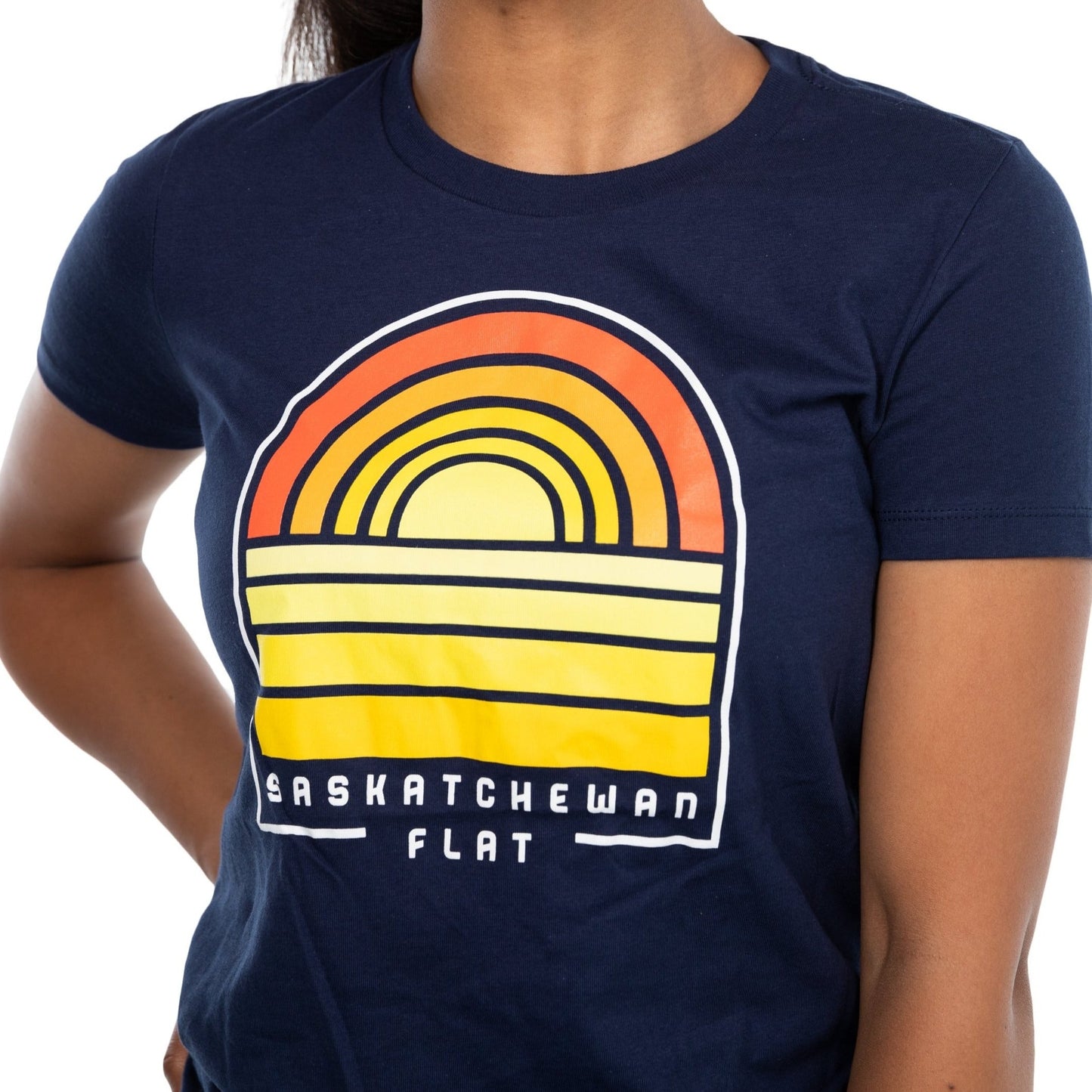 FLAT // Sask Sunset / Ladies T-Shirt