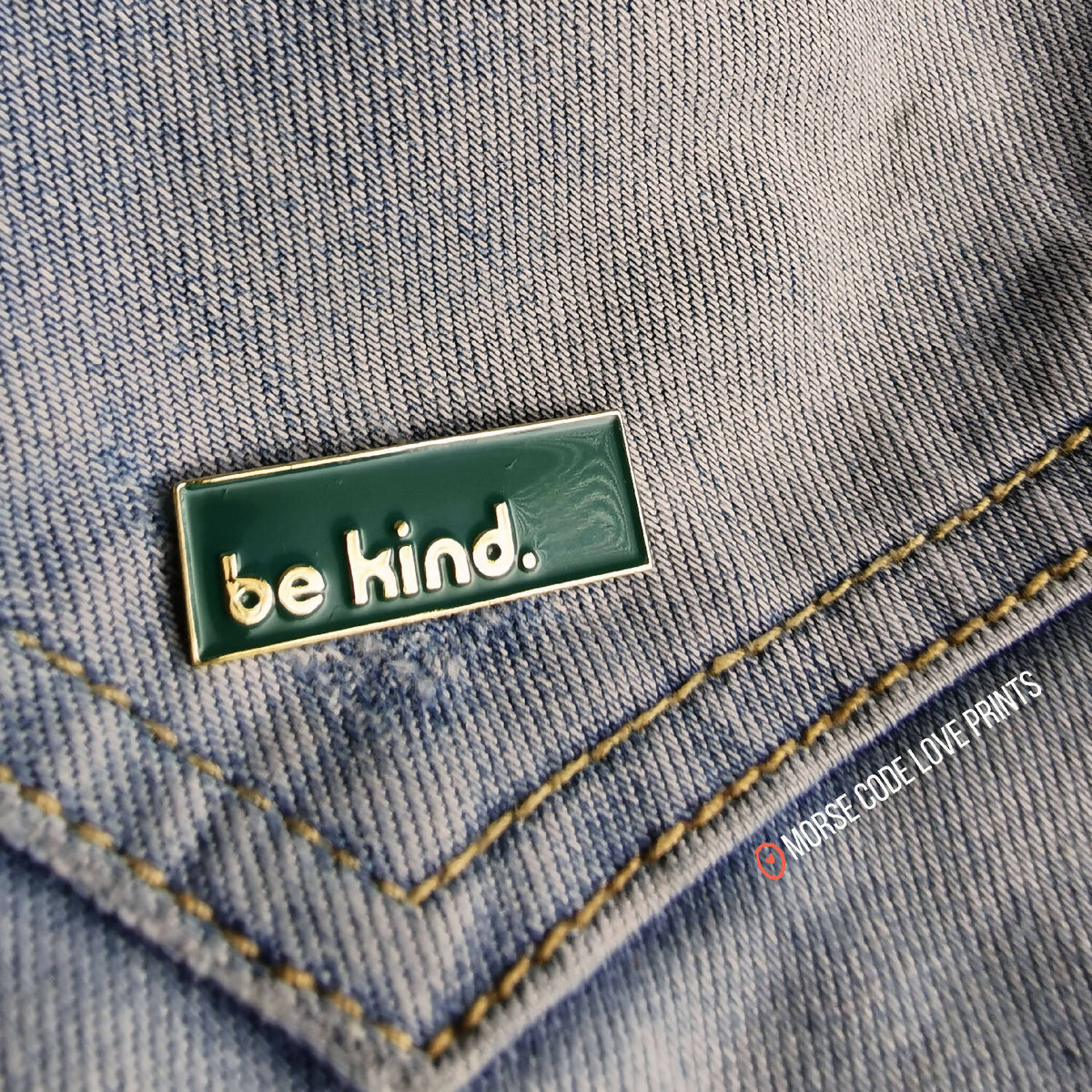 Be Kind Enamel Pin HandmadeSask