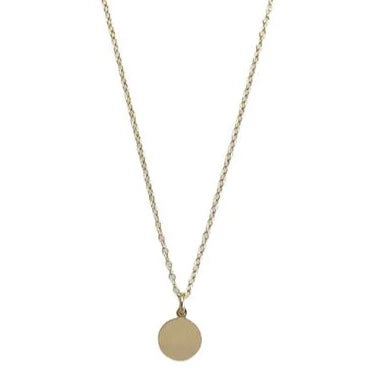 Round Coin Necklace - Engravable