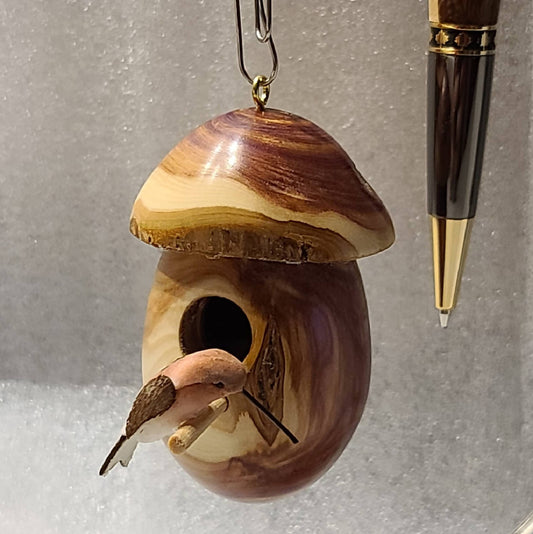 CW - Birdhouse window or desk ornament