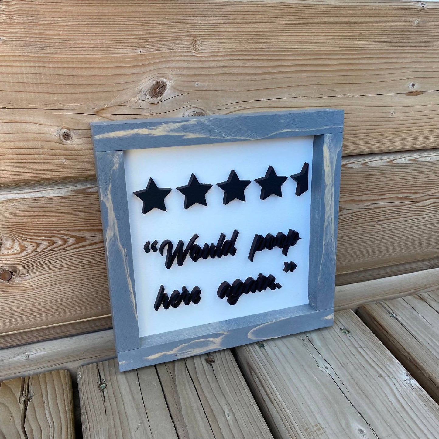 Would Poop Here Again Sign