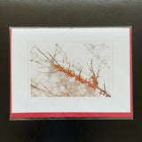 Snowy sea buckthorn winter card