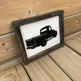 Rear View Pickup Truck 3D Sign