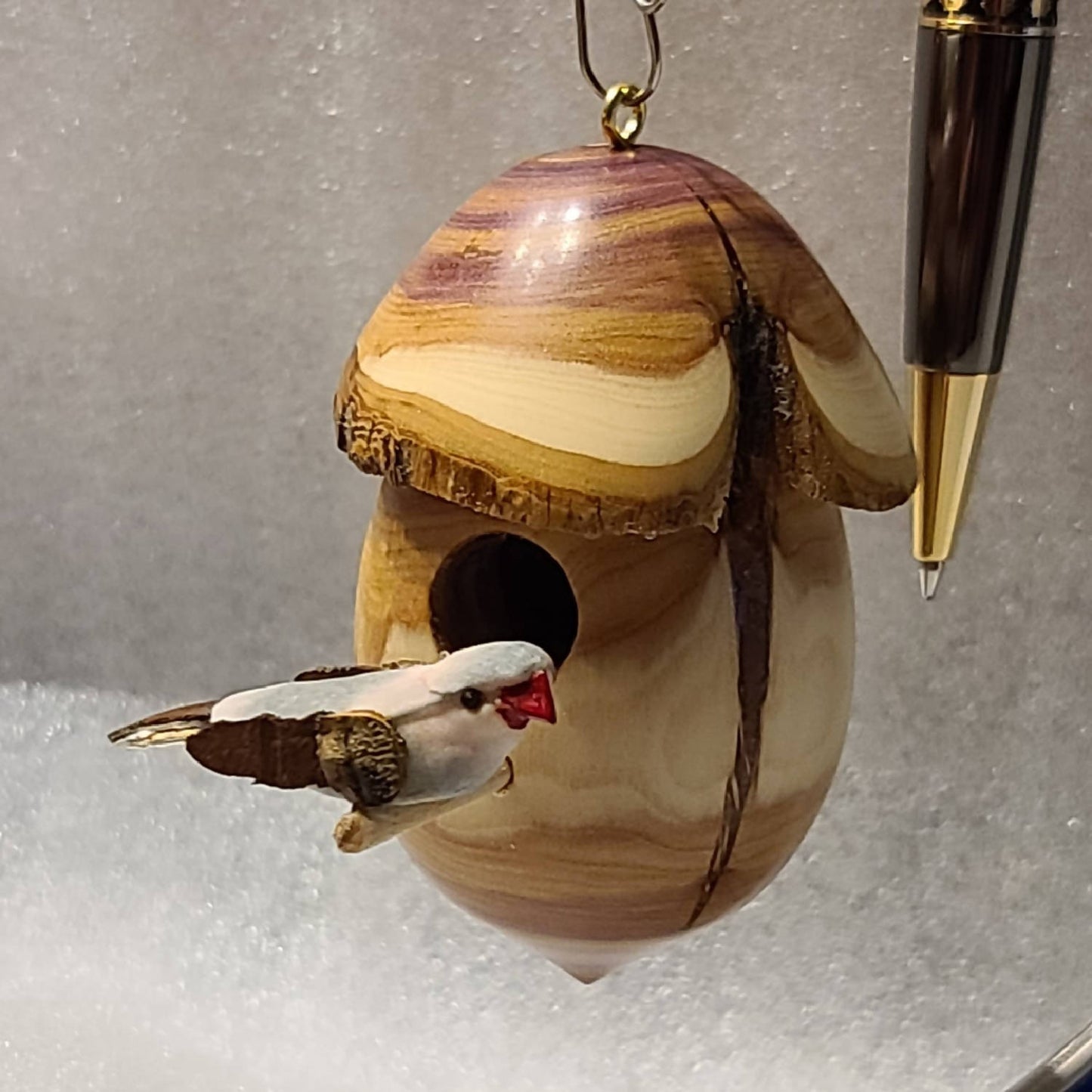 CW - Birdhouse window or desk ornament