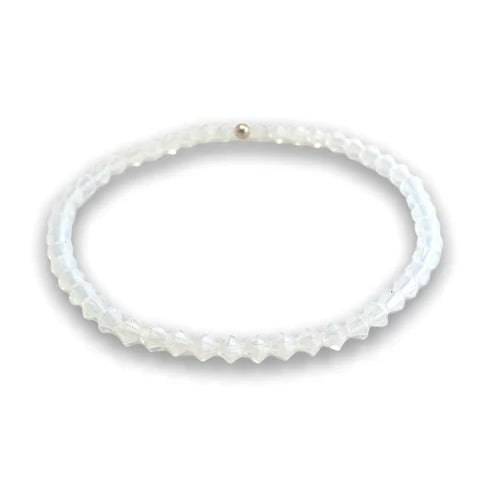 White Opal Swarovski Bracelet