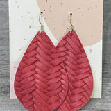 Leather/ Cork earrings