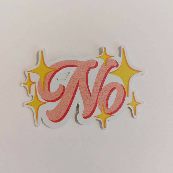 'No' Vinyl Sticker