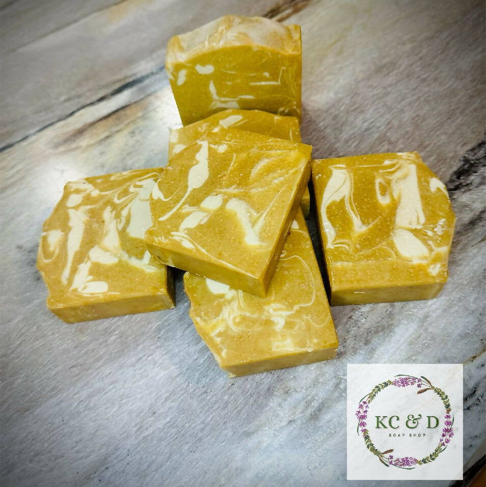 Goat Milk Soap: Turmeric & Honey with Kaolin Clay