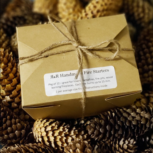 R&R Handmade Fire Starters 12 pack - Description Below - 2