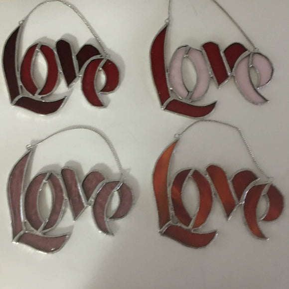 Stained glass “love”