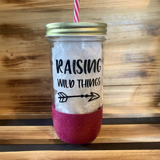 Raising Wild Things Glitter Jar
