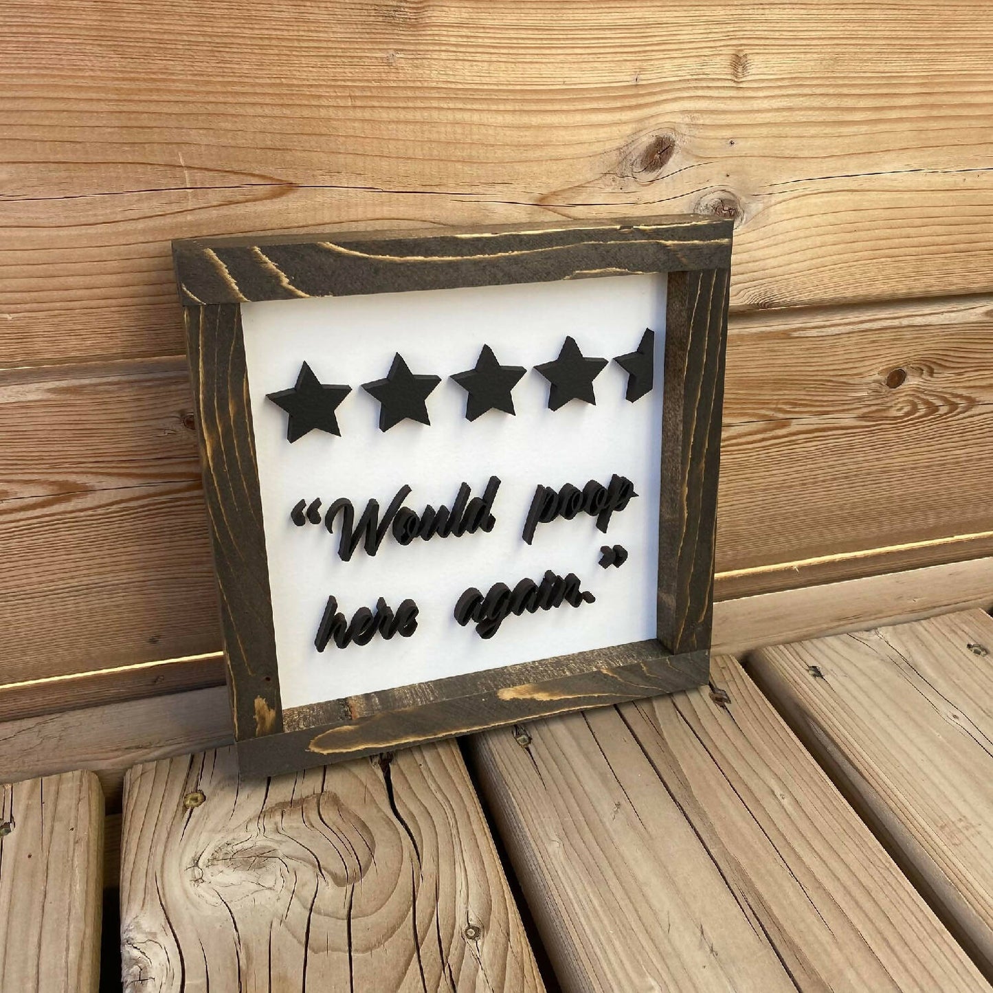 Would Poop Here Again Sign