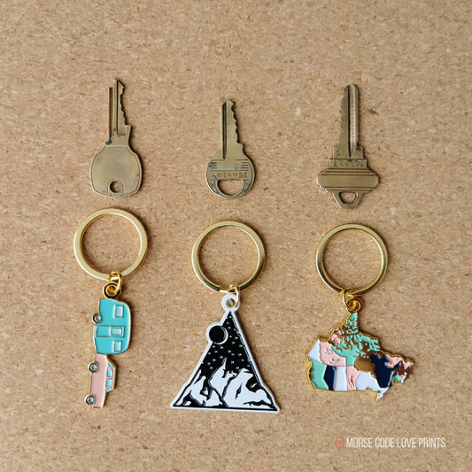 Canada | Enamel Keychain - HandmadeSask