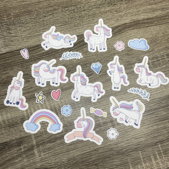 Set of 21 Whimsical Unicorns 1