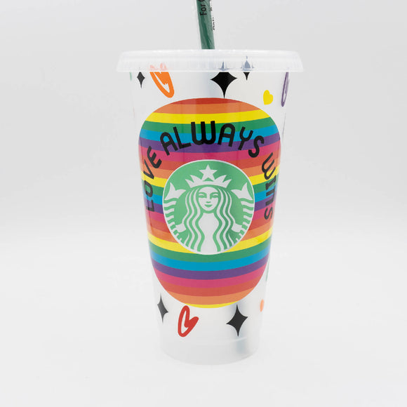 Love Always Wins Starbucks Cup