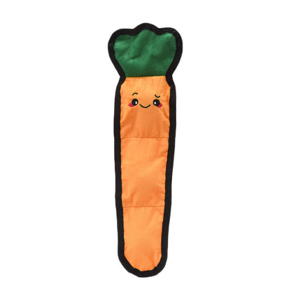 HugSmart Pet - Squeakin’ Vegetables | Carrot - Dog Plush Toy