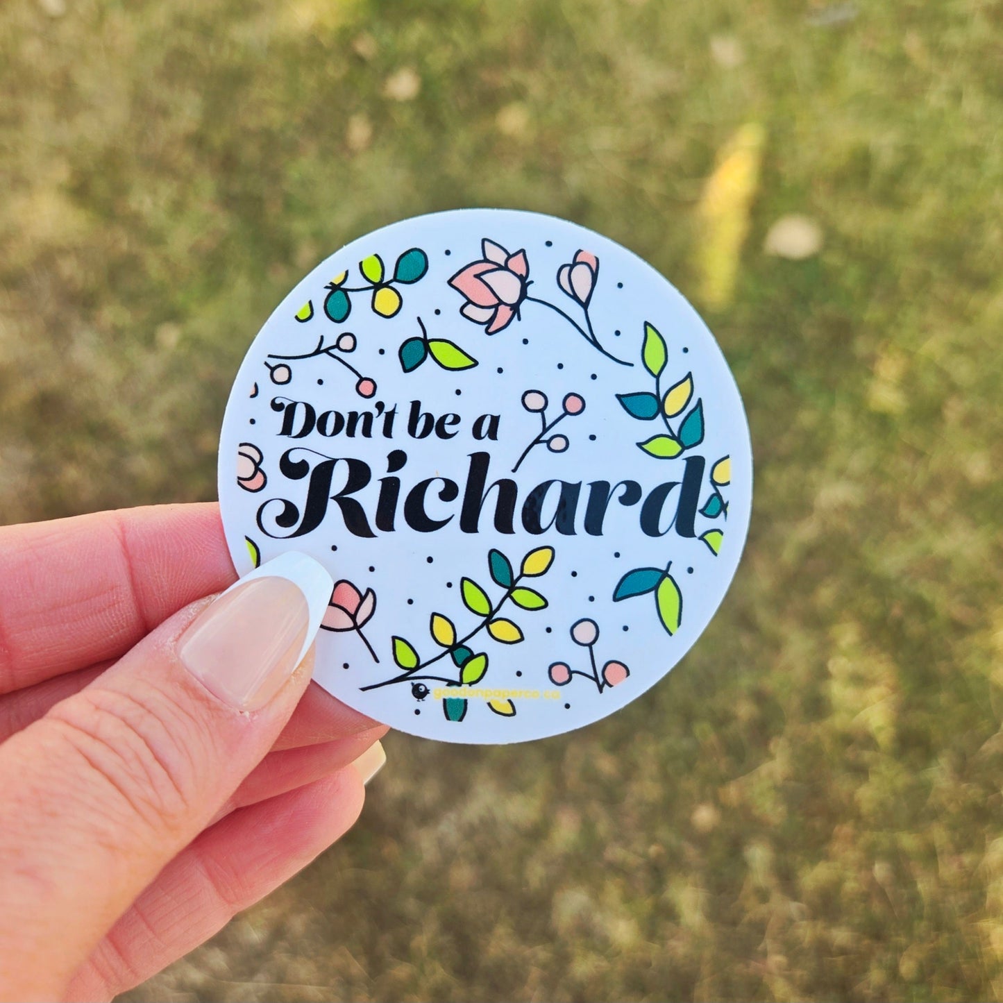 Don't Be a Richard | Vinyl Sticker