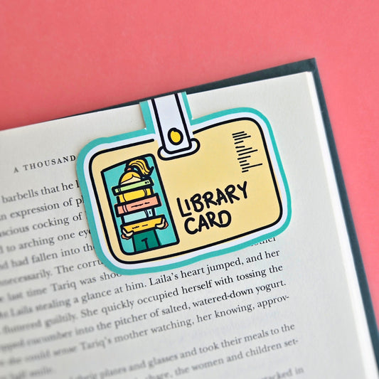 Library Card | Overactive | Jumbo | Magnetic Bookmark