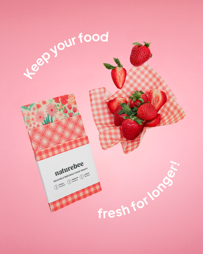 Beeswax Wrap Variety Set - Pink