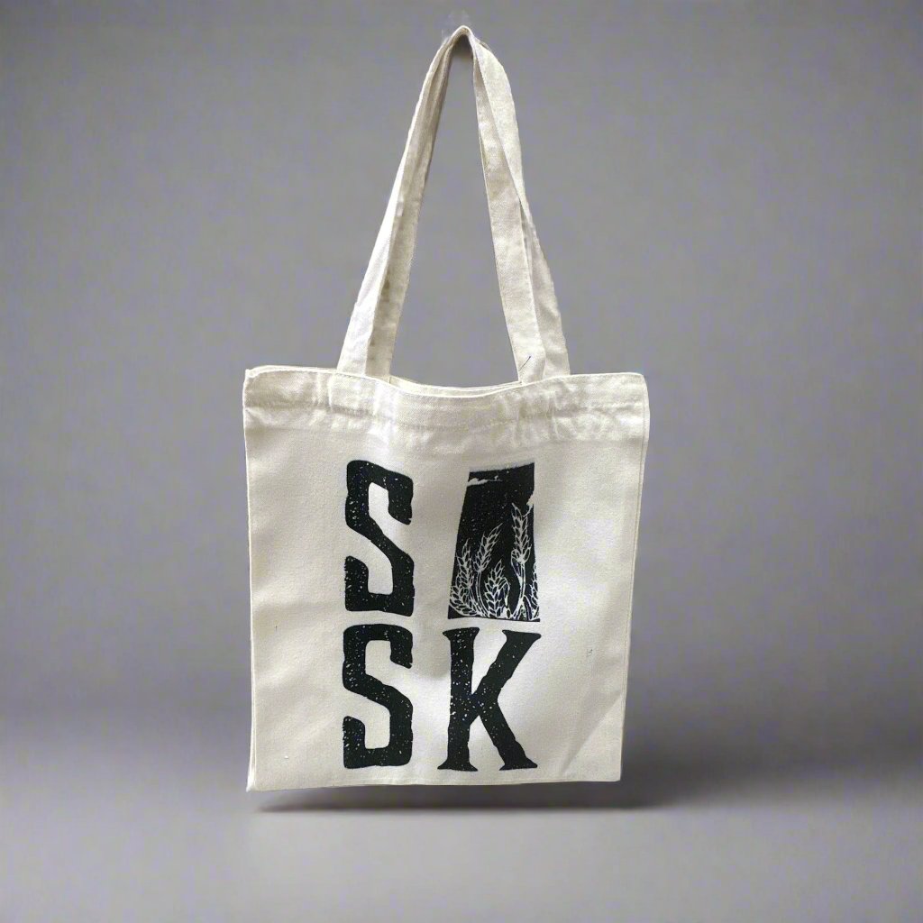 FLAT Saskatchewan Tote Bags