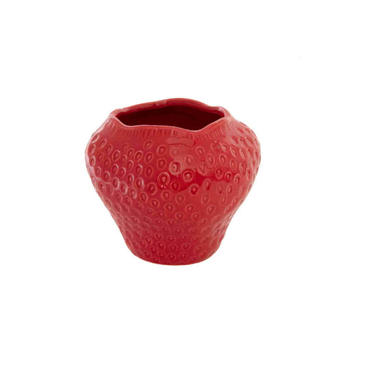 Strawberry Ceramic Planter