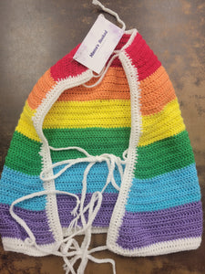 Rainbow halter top