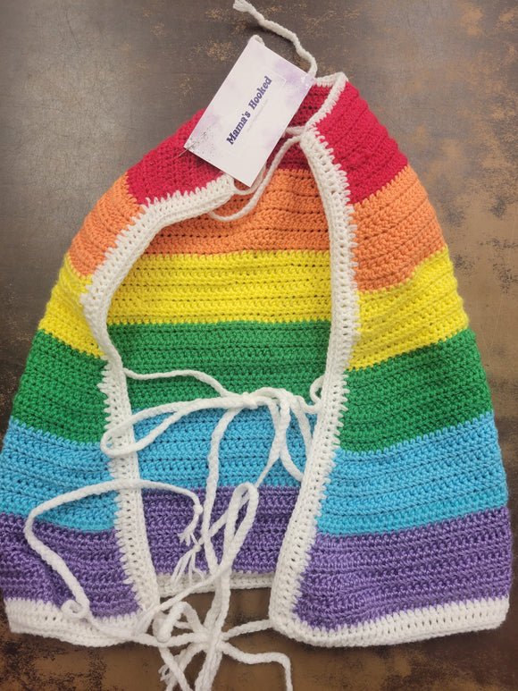 Rainbow halter top