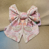 Pink Mermaids Dog Bow Tie