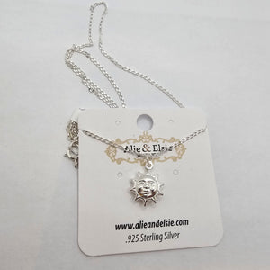 You Are My Sunshine Necklace Silver