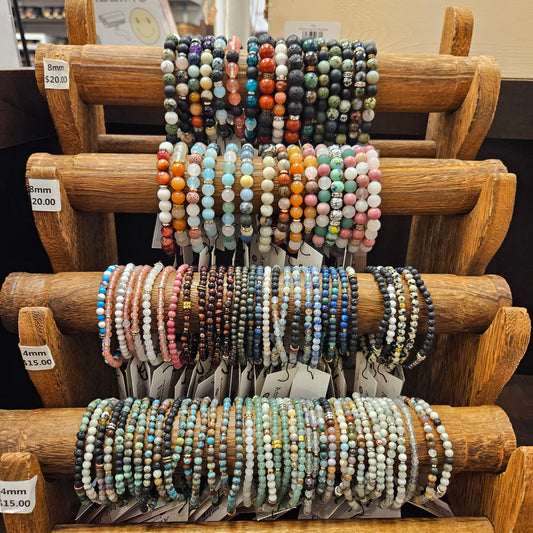 Stretch Bracelets - 4mm and 8mm