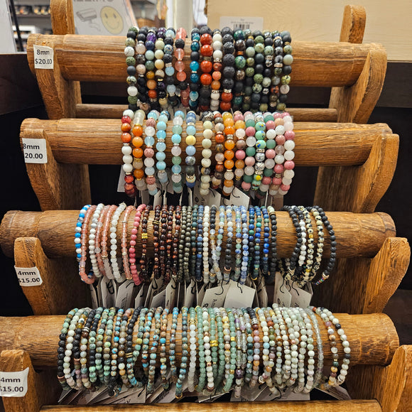 Stretch Bracelets - 4mm and 8mm