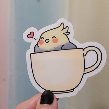 Cocka-TEA-l Sticker