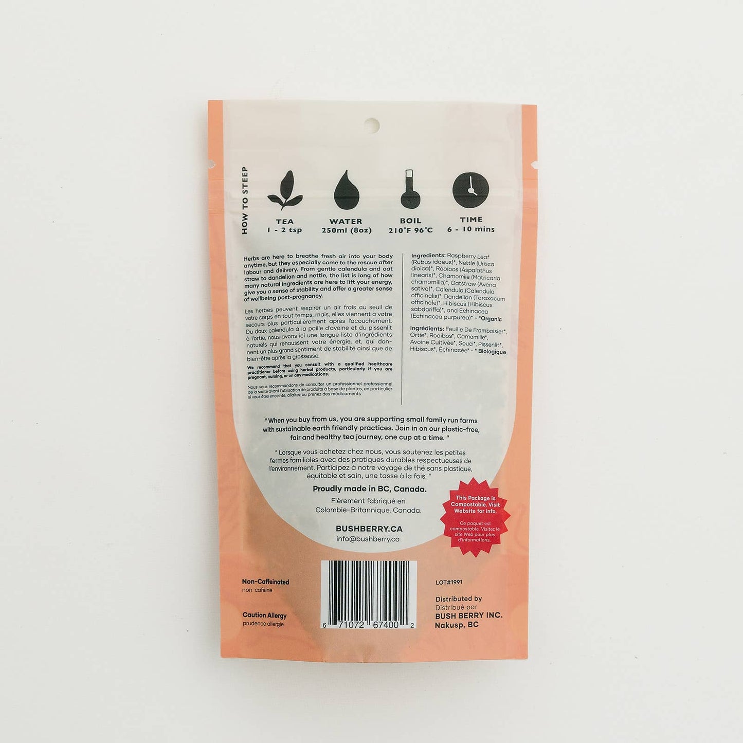 Organic Mothers Helper Tea for Postpartum Wellbeing