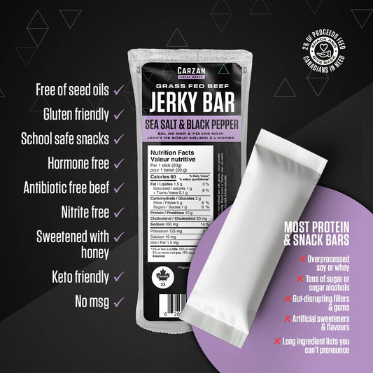 Sea Salt Black Pepper Jerky Bars