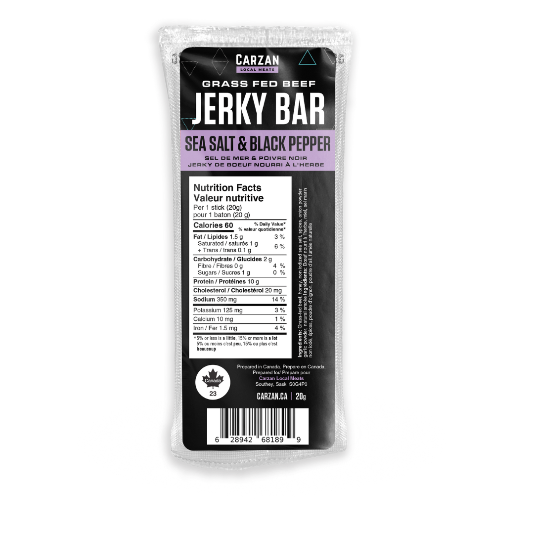 Sea Salt Black Pepper Jerky Bars