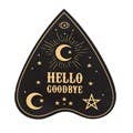 Black and Gold Planchette Coaster Set